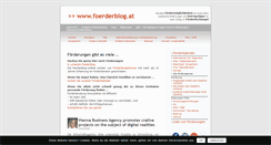 Desktop Screenshot of foerderblog.at